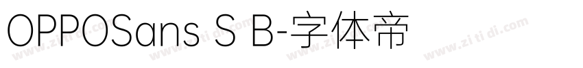 OPPOSans S B字体转换